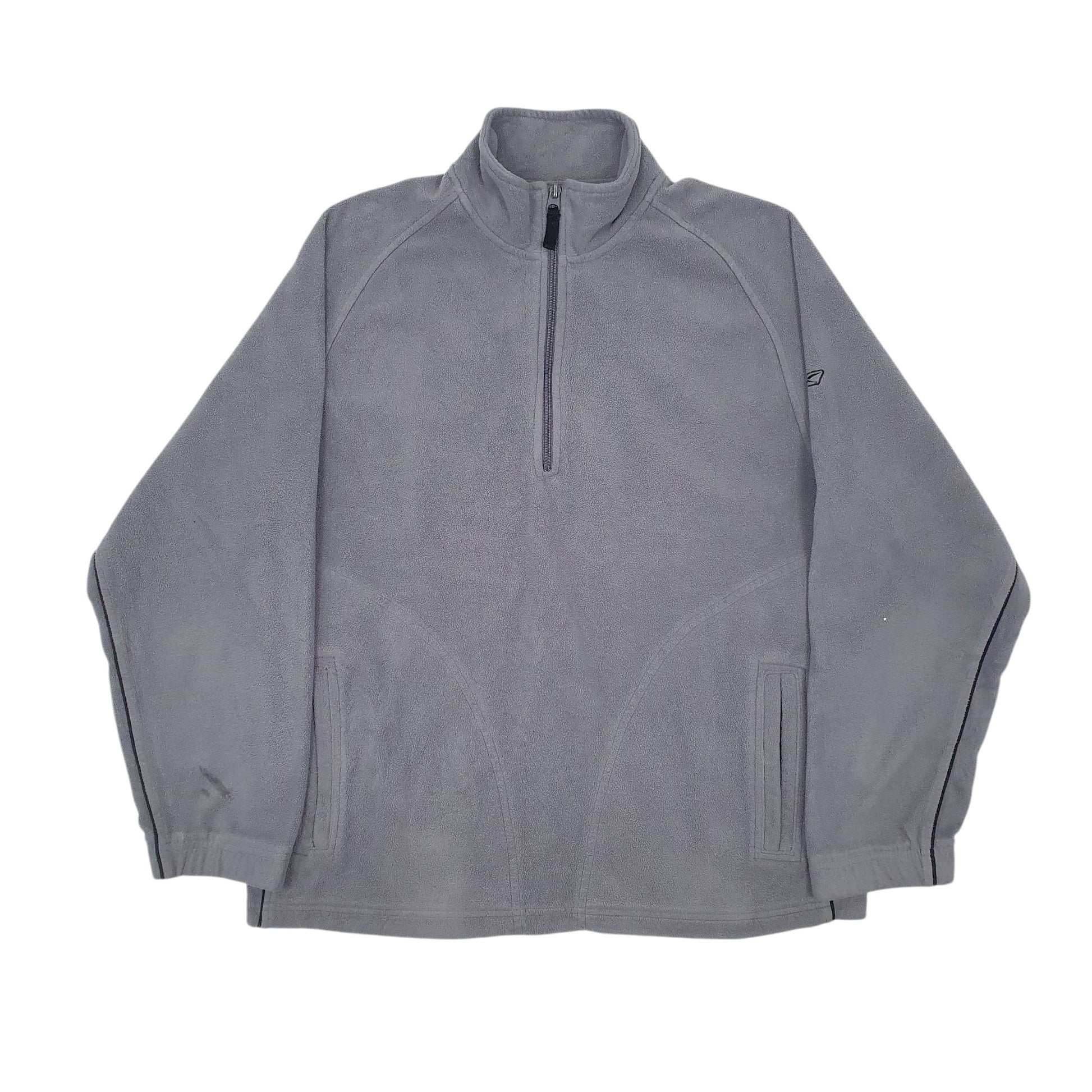 Mens Grey Reebok  Quarter Zip Jumper