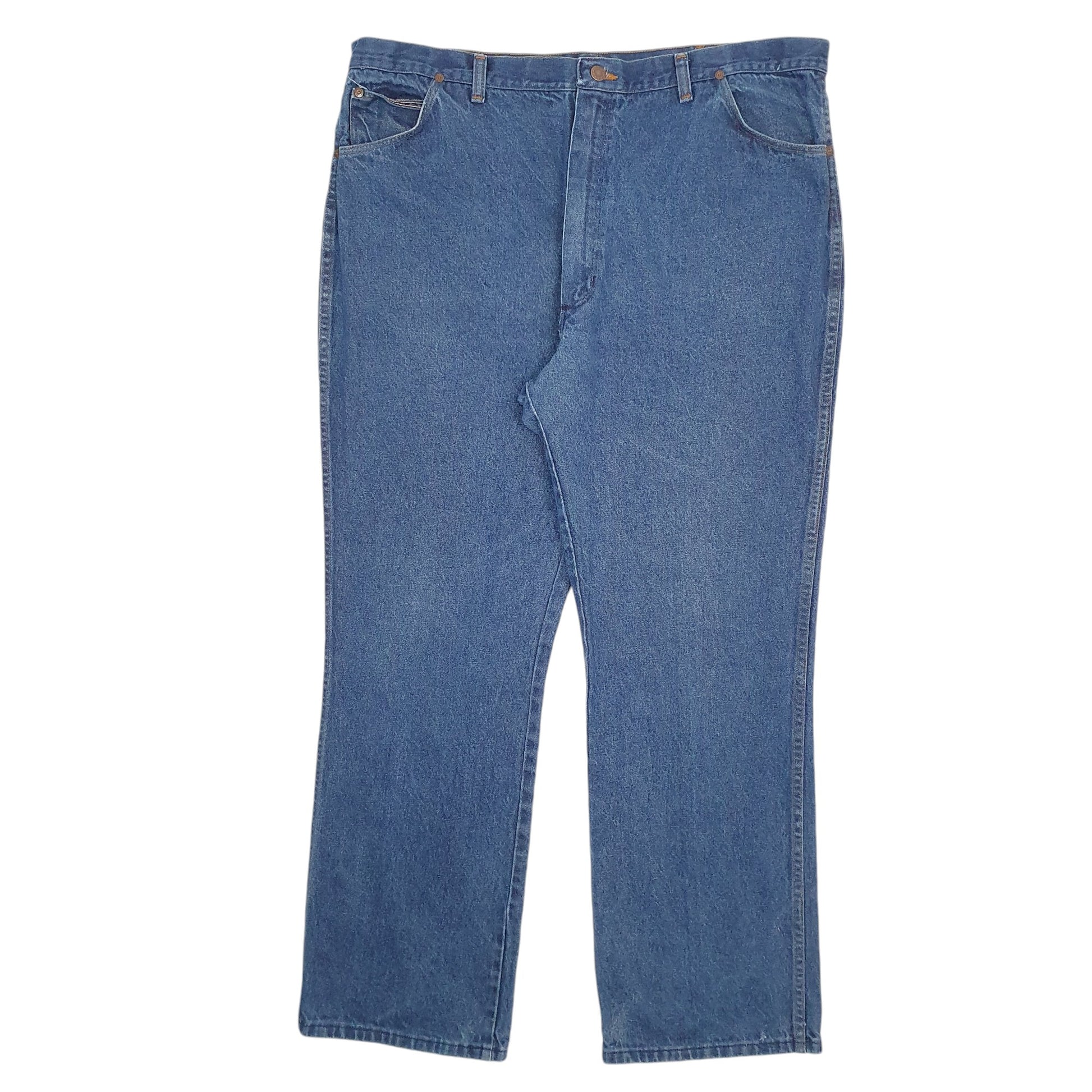 Mens Blue Wrangler Made In USA Vintage 70s 85223PW JeansW42 L32