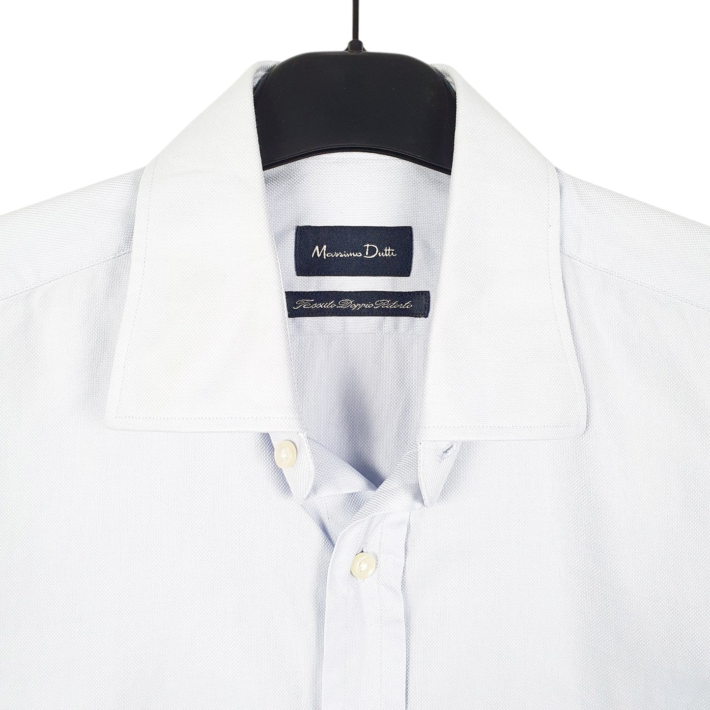 Mens Blue Massimo Dutti  Long Sleeve Shirt