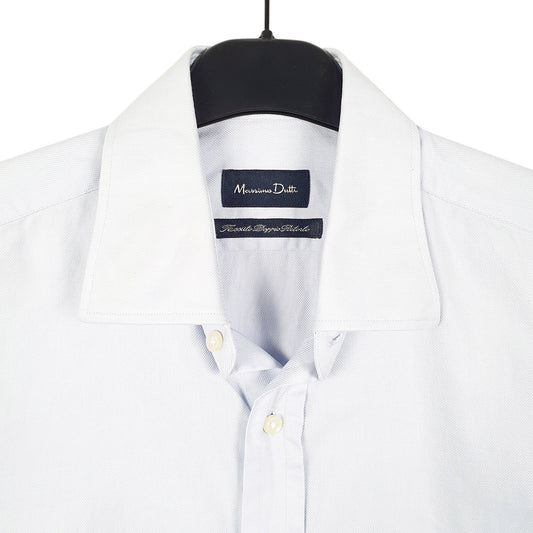 Mens Blue Massimo Dutti  Long Sleeve Shirt