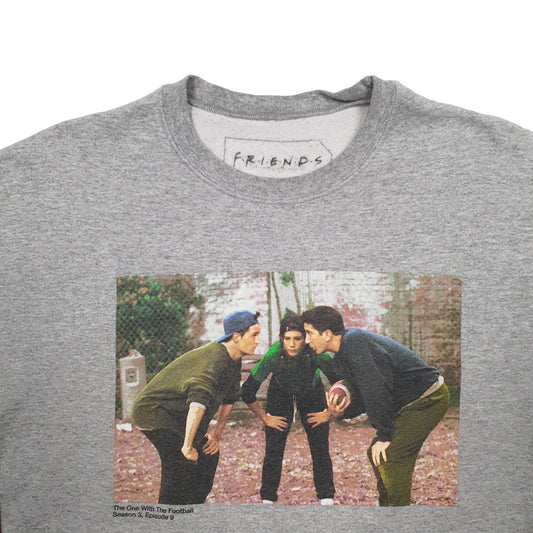 Mens Grey Friends Friends TV Comedy Crewneck Jumper