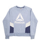 Womens Blue Reebok Spellout Crewneck Jumper