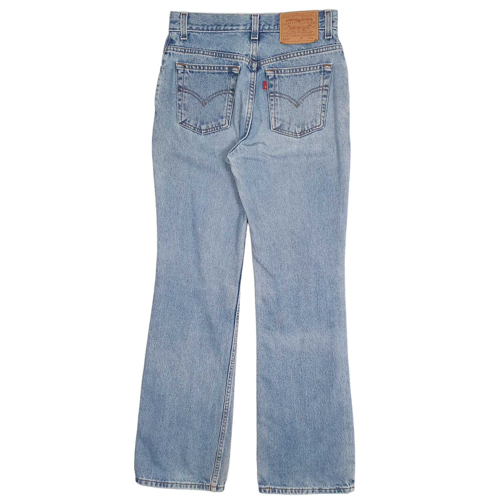 Womens Levis 517 Bootcut Fit Blue Vintage 1990s Low Rise Jeans UK7