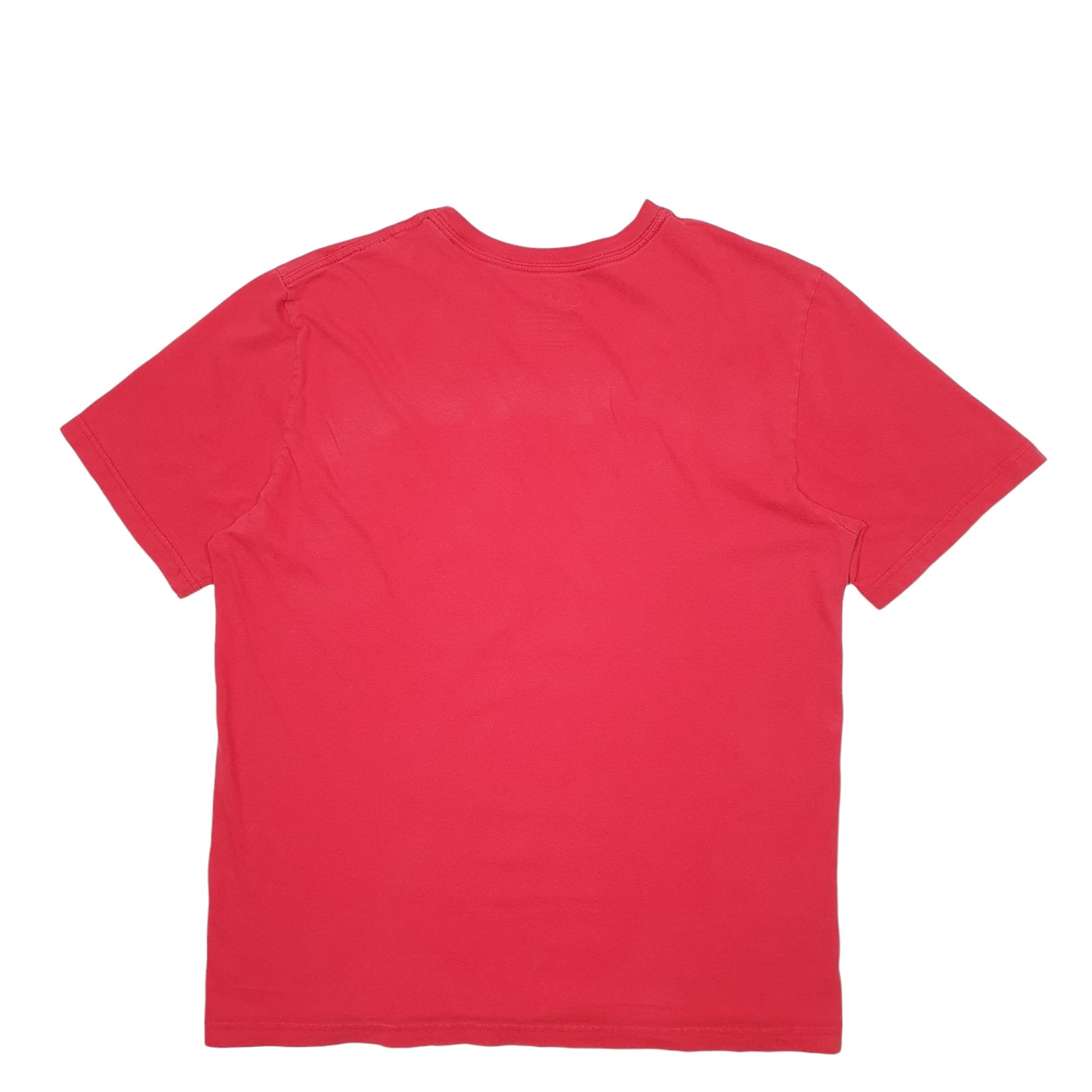 Mens Red Nike Spellout Short Sleeve T Shirt