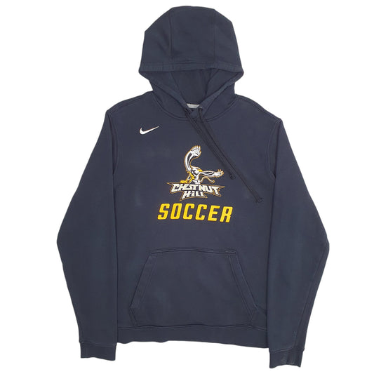 Mens Black Nike Chestnut Hill Soccer Football Spellout Hoodie Jumper