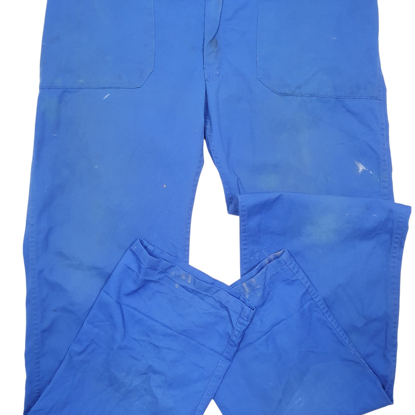 Mens Blue Tergal VT French Workwear Pants Chore Chino Trousers