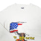 Mens Cream Lee Desert Storm 1991 Troops Vintage Made In USA Crewneck Jumper