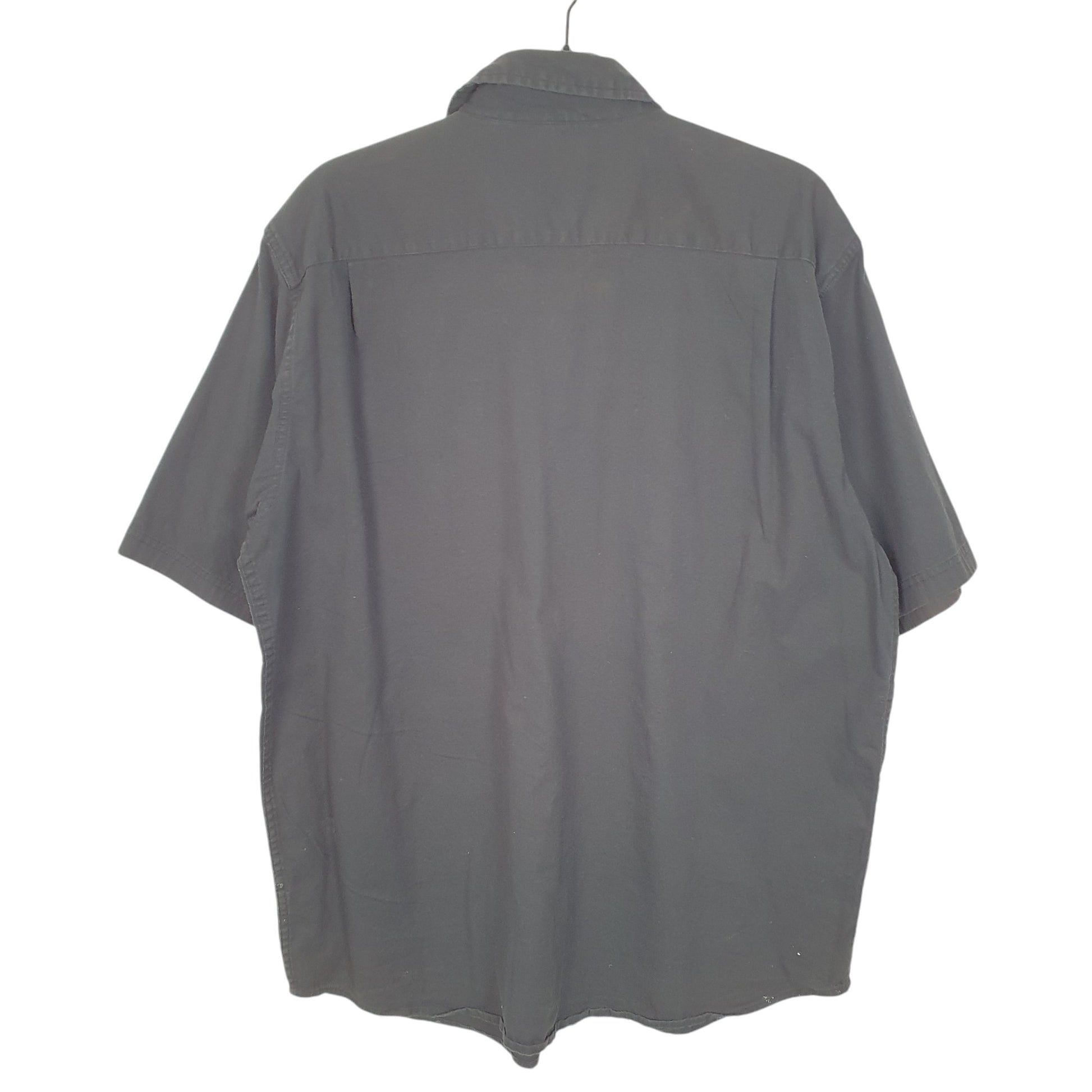 Mens Black Wrangler Flex Comfort Short Sleeve Shirt