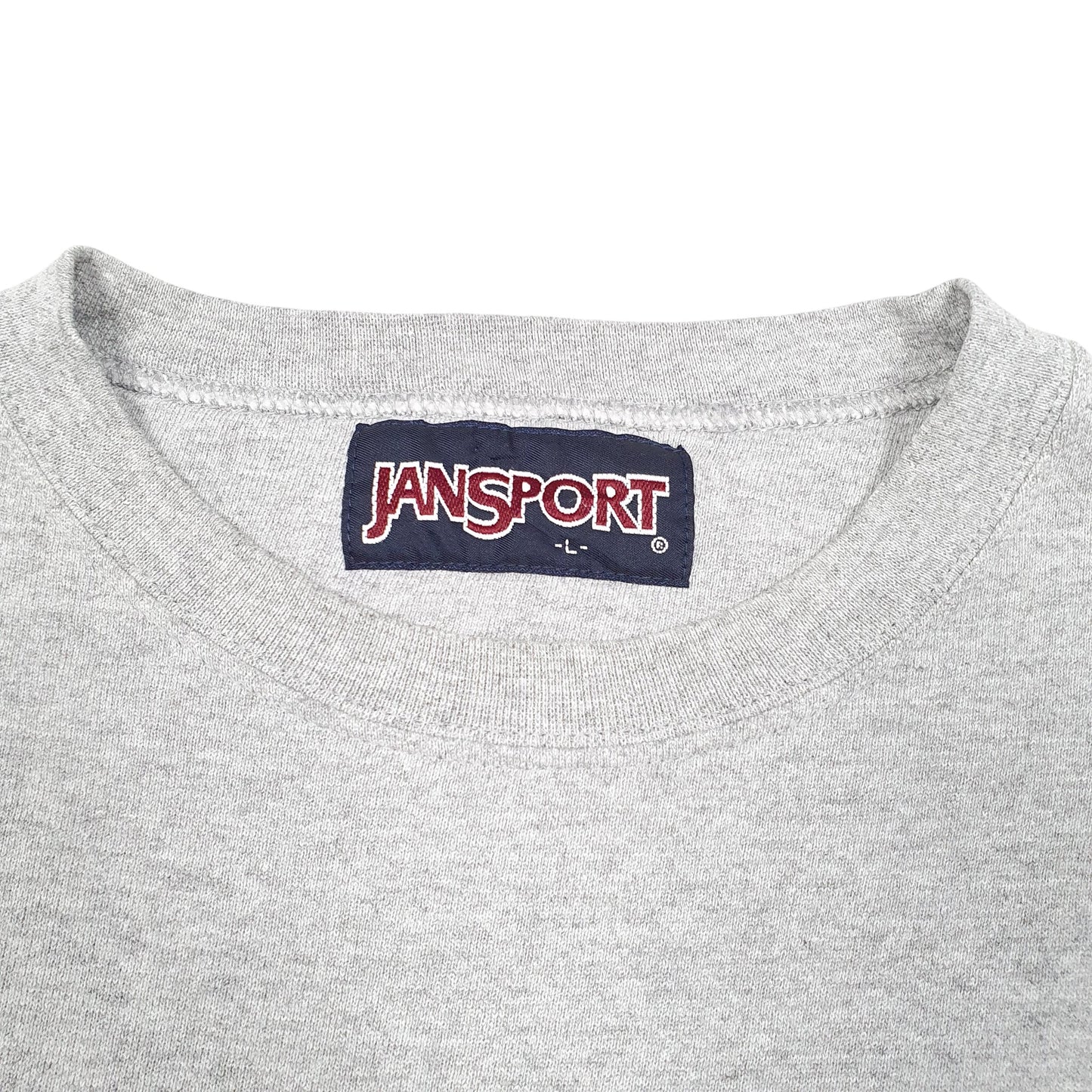 Mens Grey Jansport Vintage Niagra University NU Purple Eagles USA Crewneck Jumper