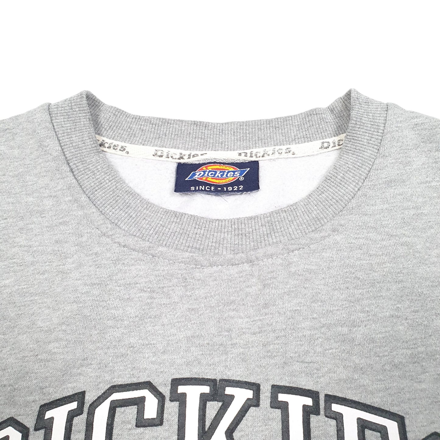 Mens Grey Dickies Workwear USA Crewneck Jumper