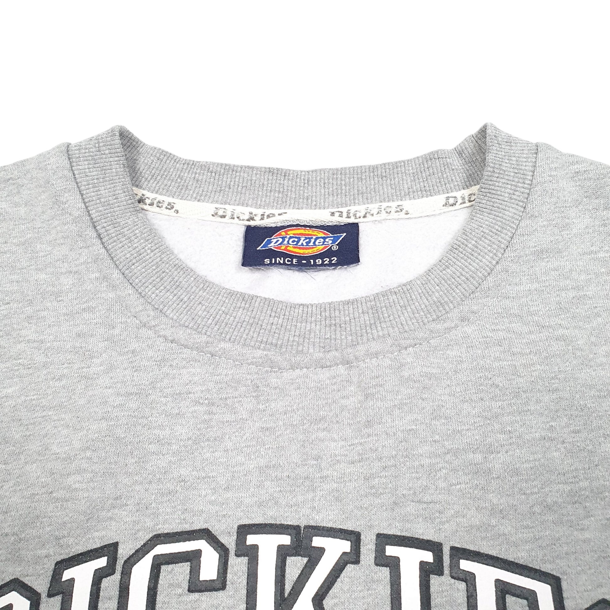 Mens Grey Dickies Workwear USA Crewneck Jumper