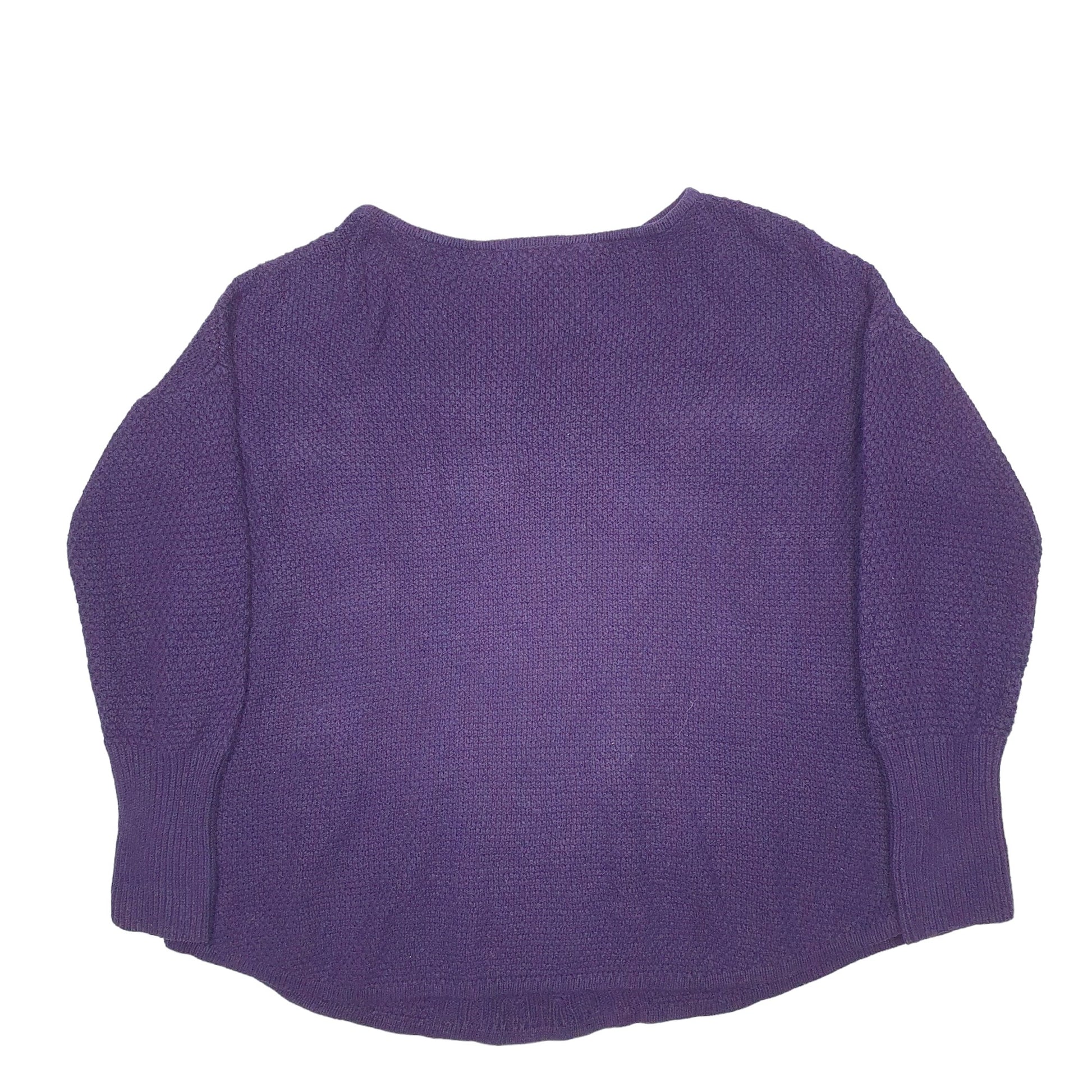 Womens Purple Chaps Knit Crewneck Jumper