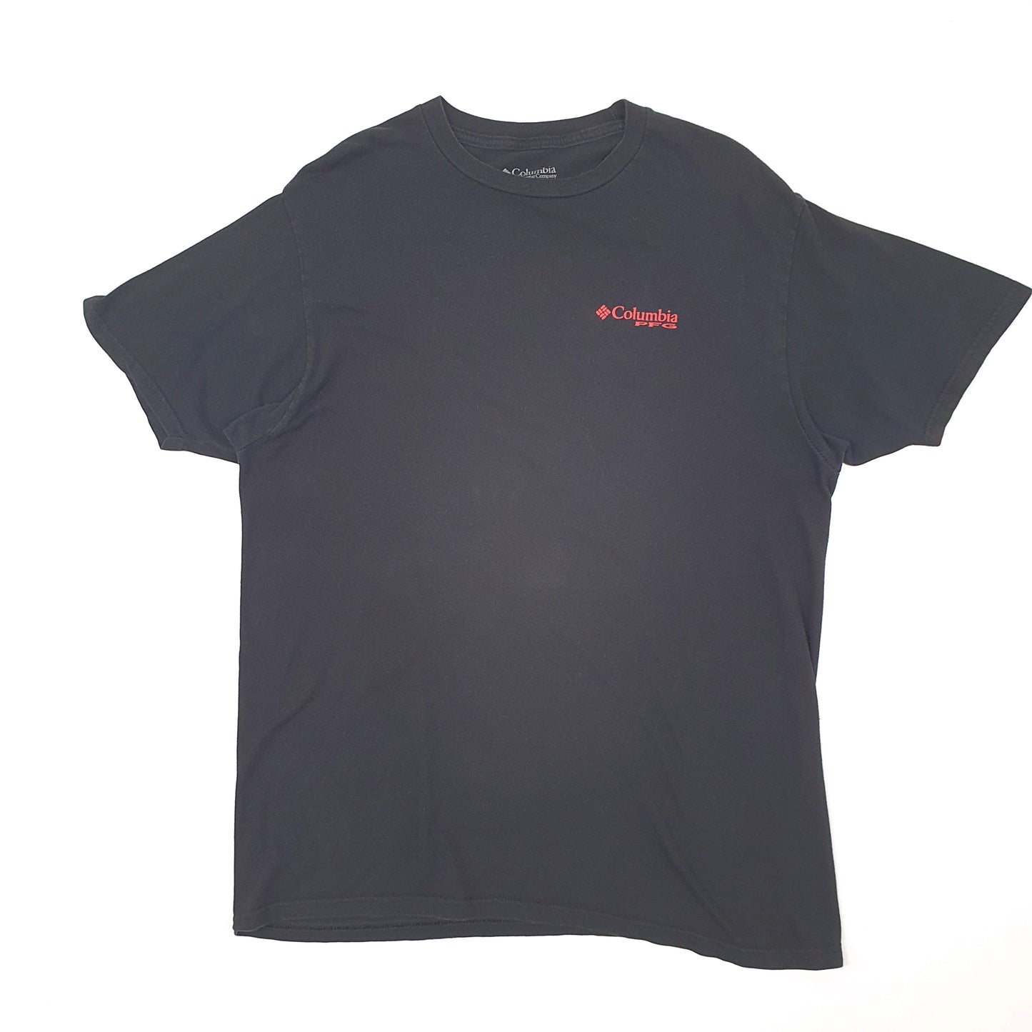 Mens Black Columbia Sportswear PFG Fishing Short Sleeve T Shirt