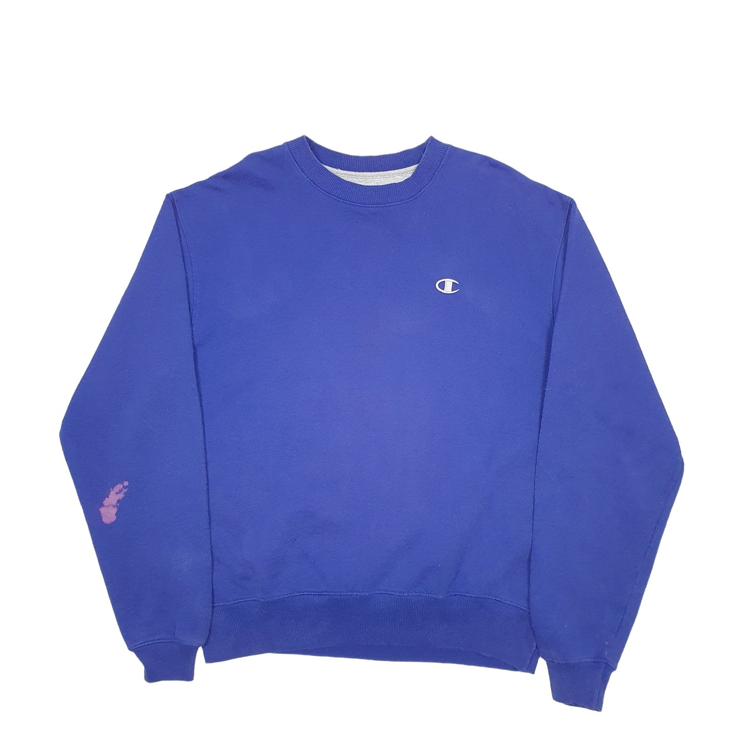 Mens Blue Champion  Crewneck Jumper