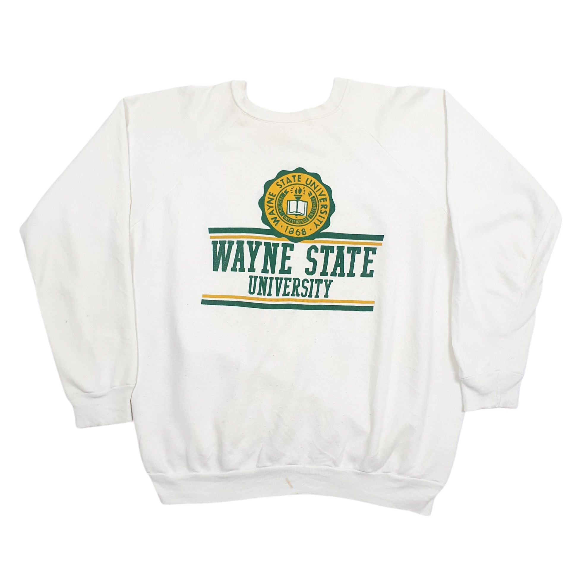 Mens White Unbranded Vintage 1980s Crewneck Jumper