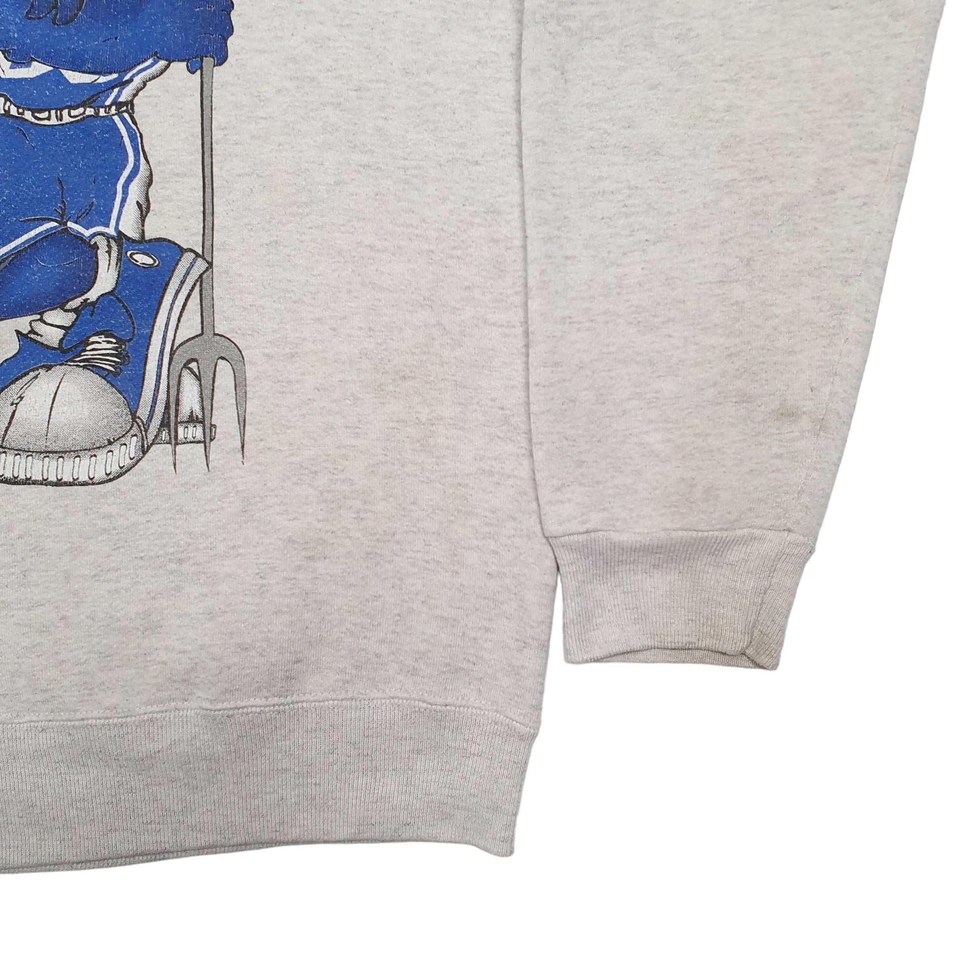 Mens Grey Nut.eg Blue Devils Made In USA Crewneck Jumper