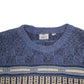 Mens Blue Brice  Crewneck Jumper