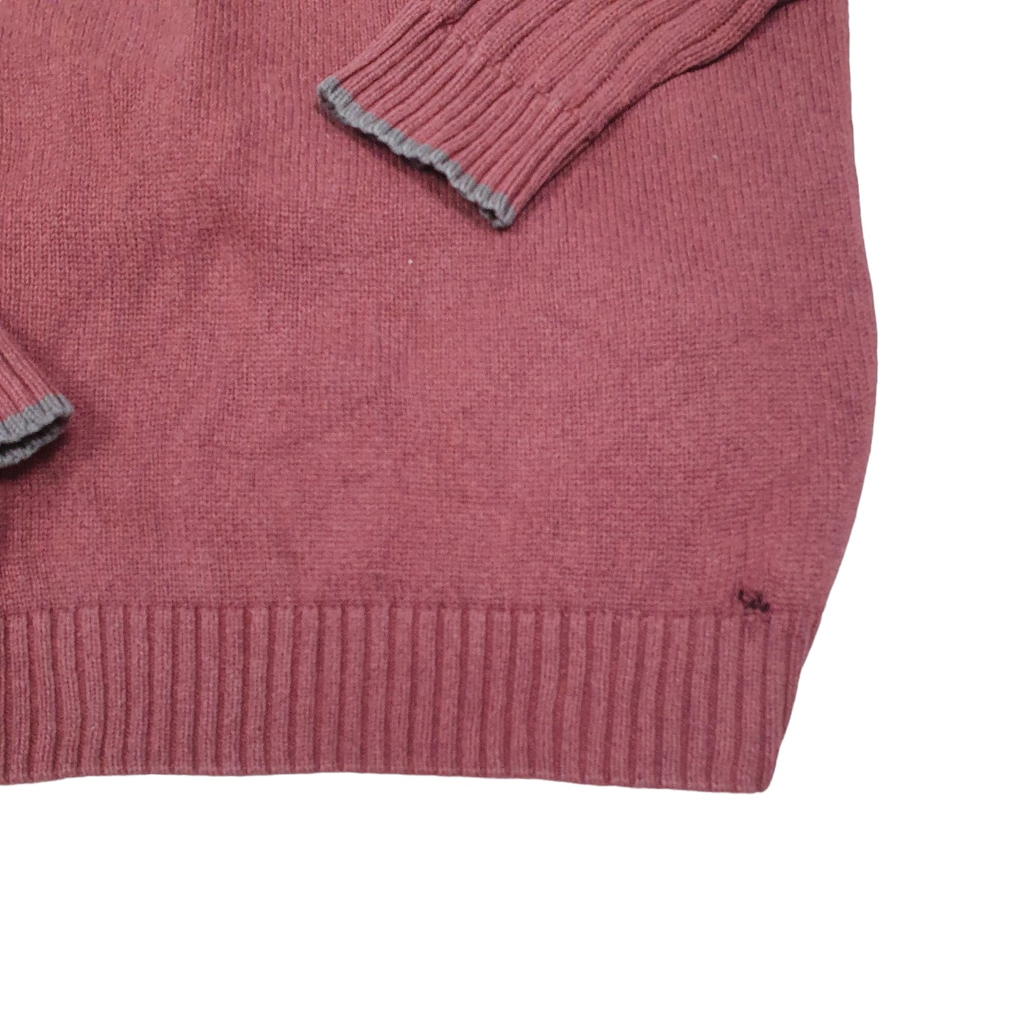 Mens Burgundy Columbia Sportswear Knit Raglan Rib Sleeve Chunky Crewneck Jumper