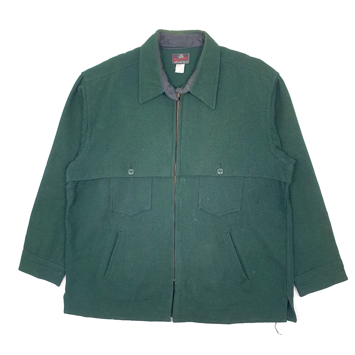 Mens Green Johnson Woolen Mills Lot 474 Vintage 1960s Cruiser Made in USA  Coat