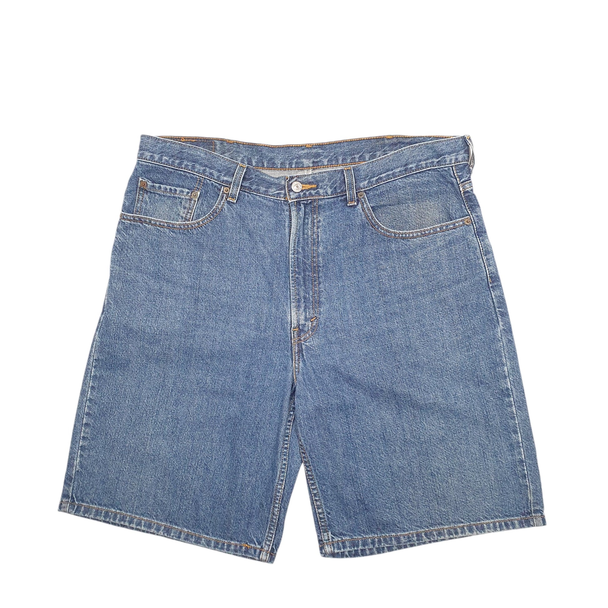 Mens Blue Levis Denim Jeans Jorts Denim Shorts