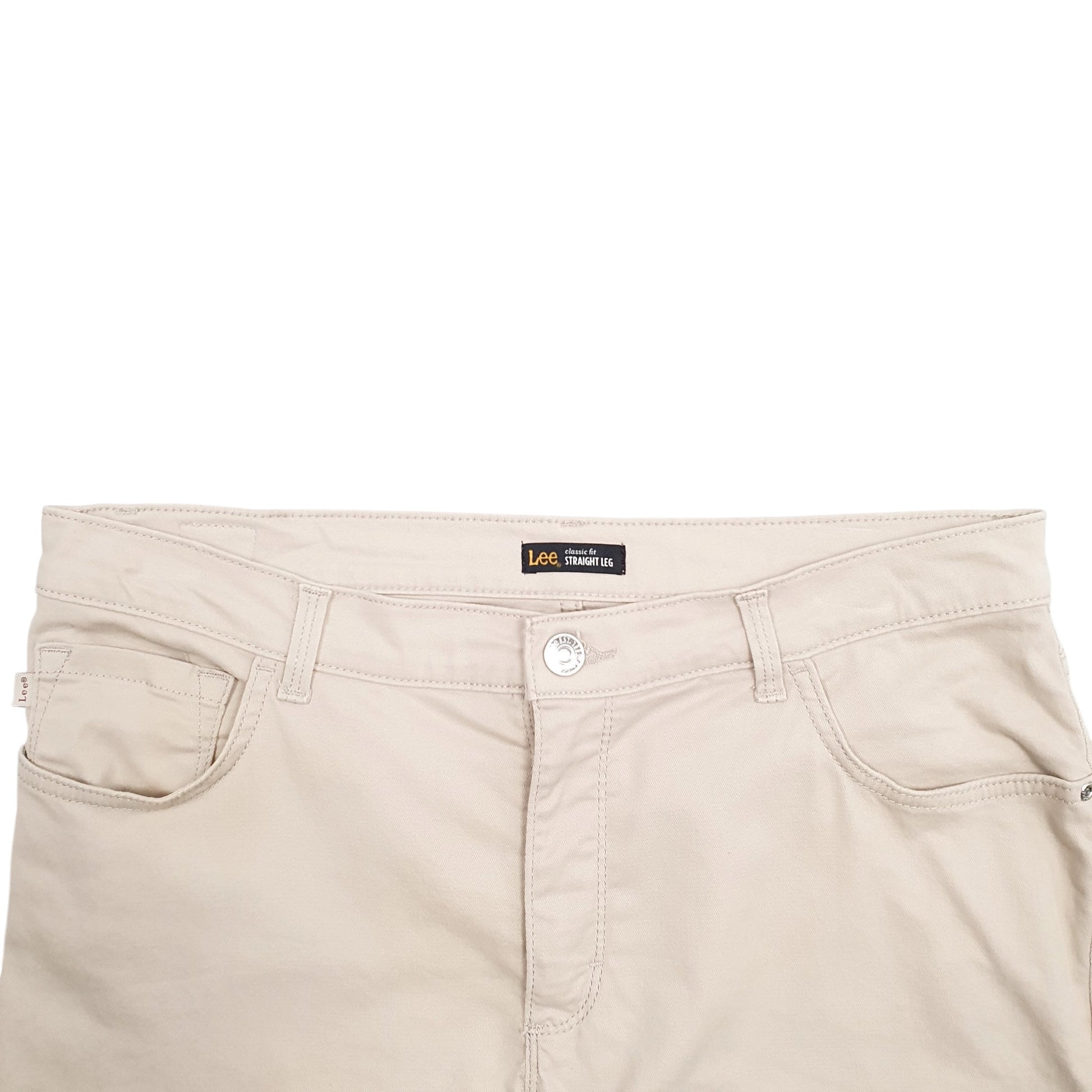 Womens Beige Lee  Chino Trousers