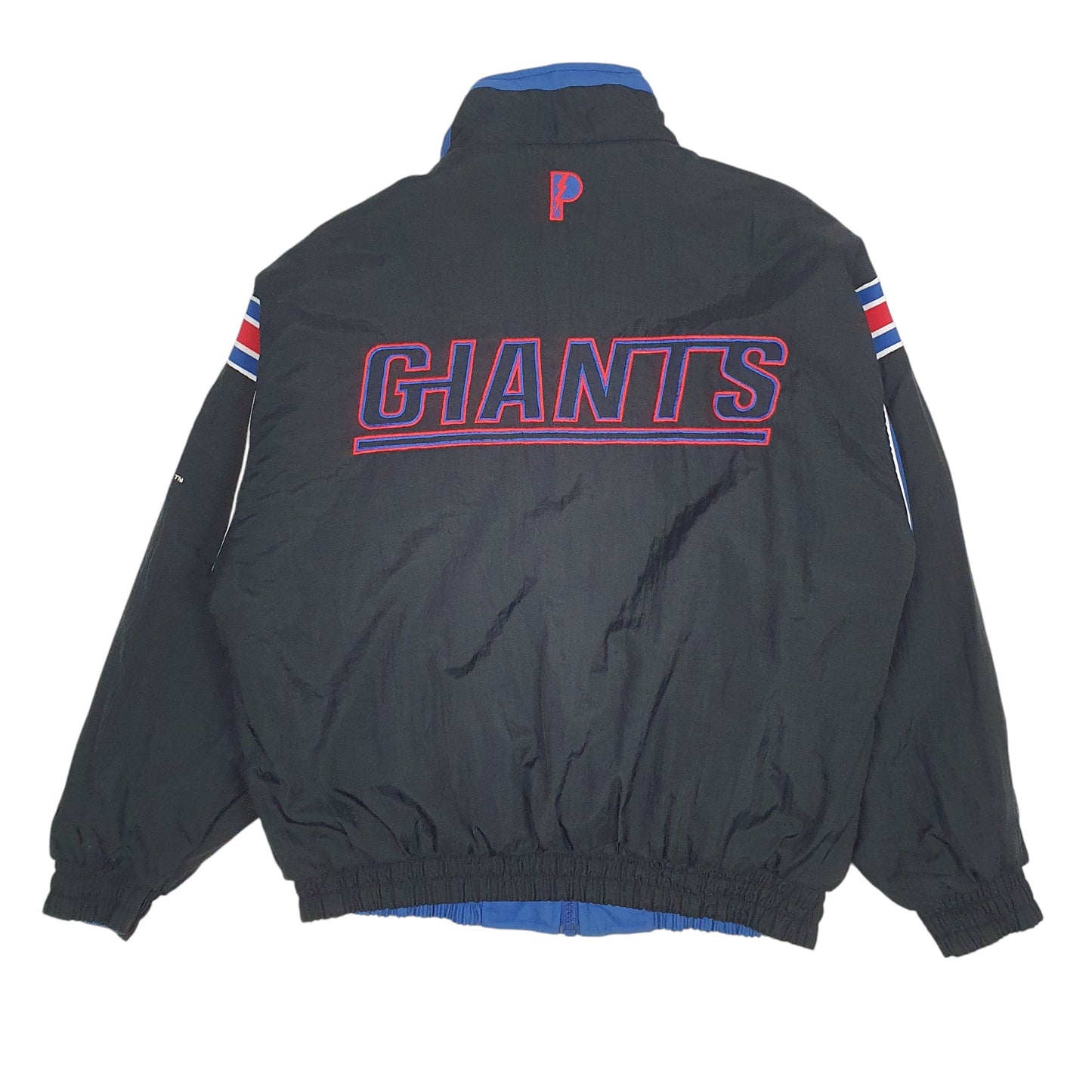 Mens Blue Pro Player NFL New York Giants Reversible Vintage 90s  Coat