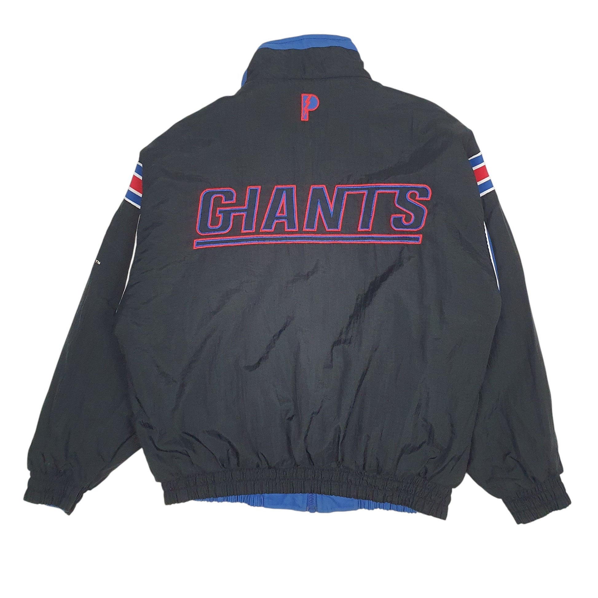 Mens Blue Pro Player NFL New York Giants Reversible Vintage 90s  Coat