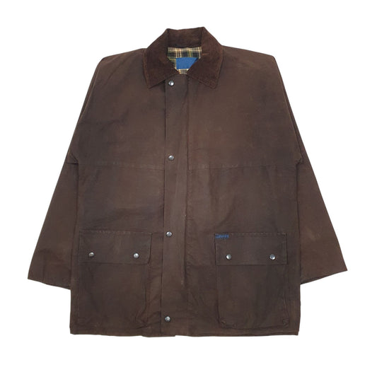 Mens Brown Eaton House Vintage Full Zip Coat