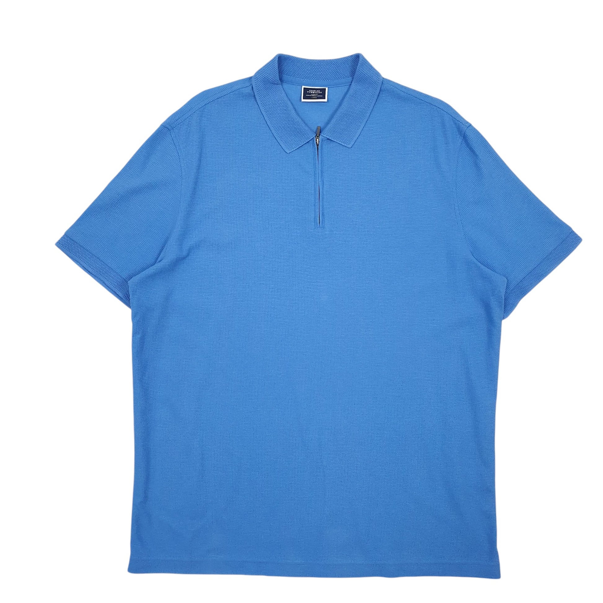 Mens Blue Charles Tyrwhitt  Short Sleeve Polo Shirt