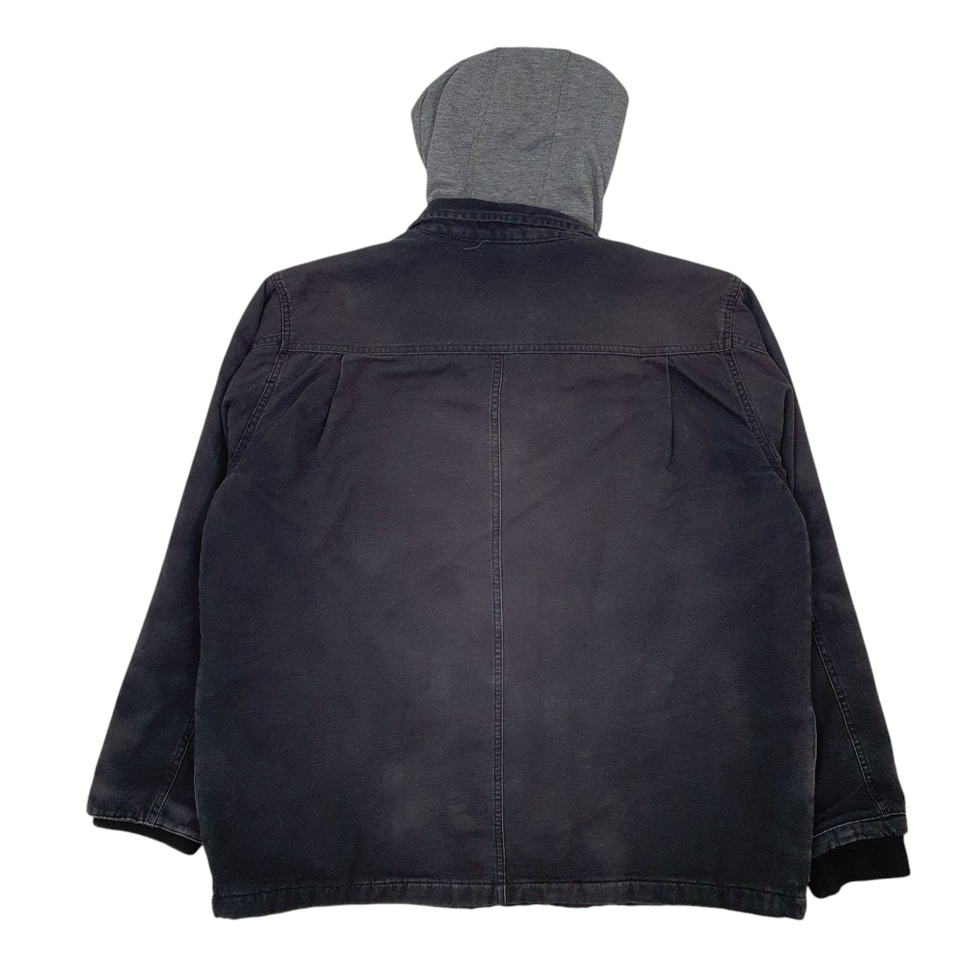 Mens Black Dickies  Crewneck Coat