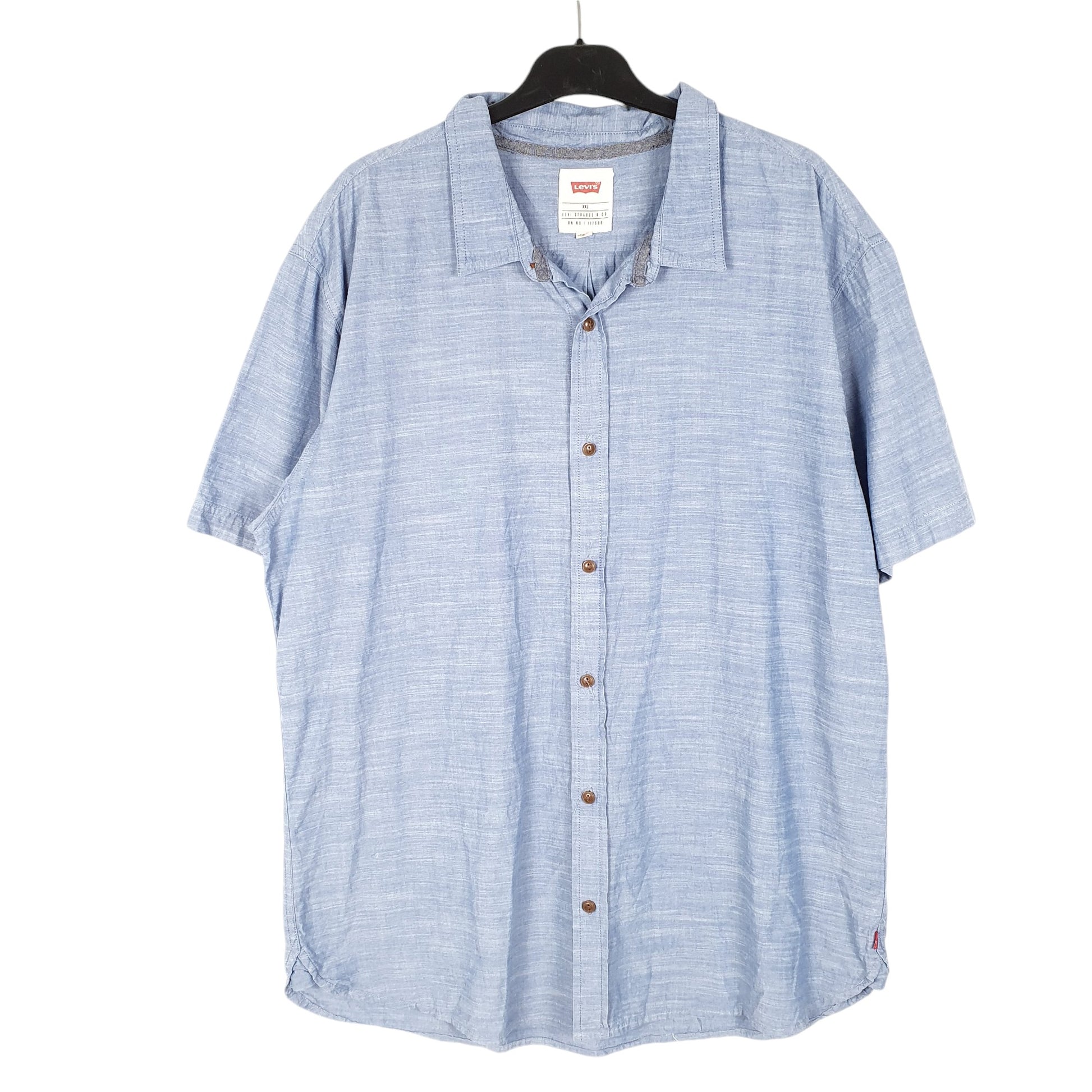 Mens Blue Levis Casual Short Sleeve Shirt