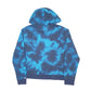 Womens Blue Champion Tie Dye Hoodie Jumper