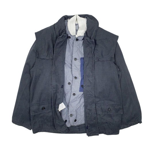 Mens Grey Unbranded Vintage Crewneck Coat