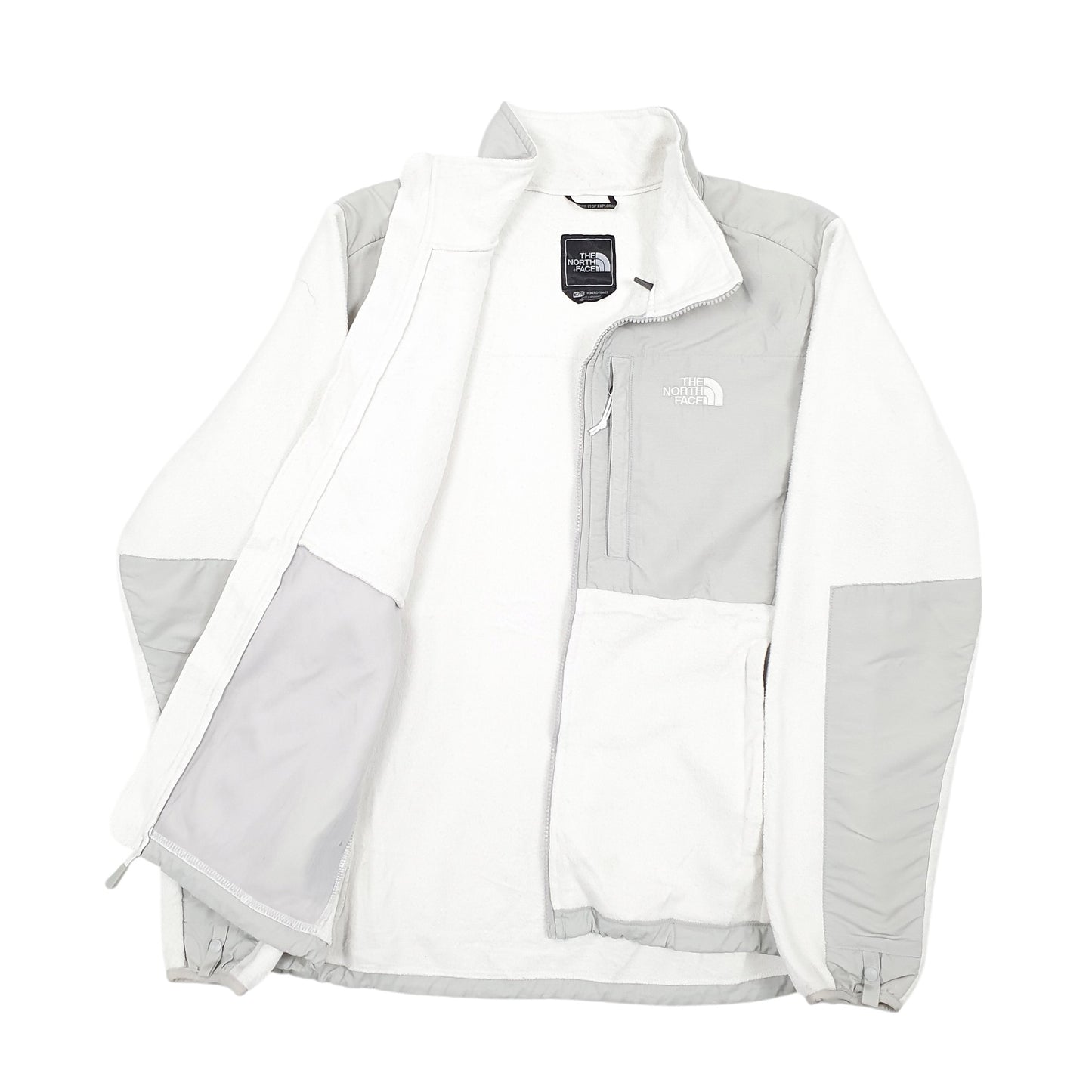 Womens White The North Face  Full Zip Jumper