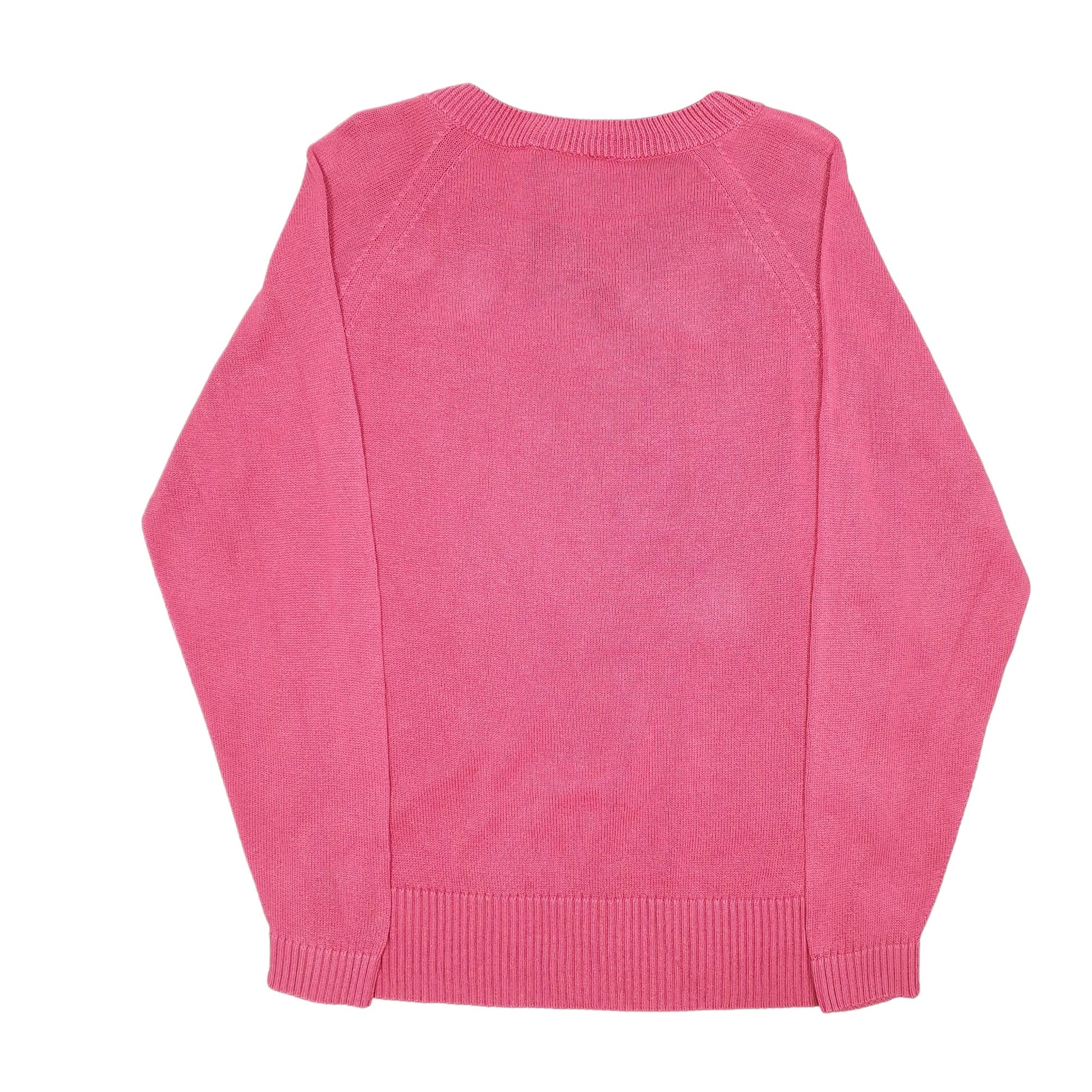Womens Pink Lacoste Knit Crewneck Jumper