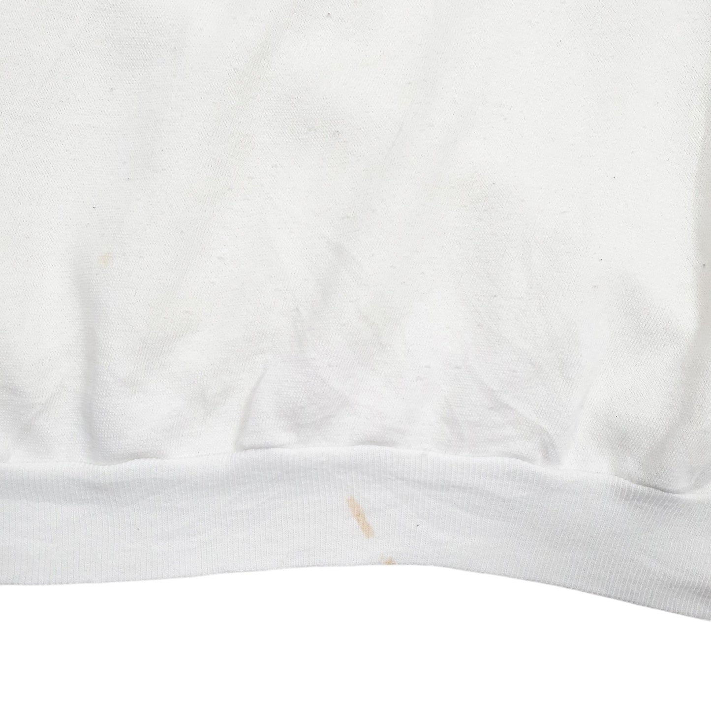 Mens White Unbranded Vintage 1980s Crewneck Jumper