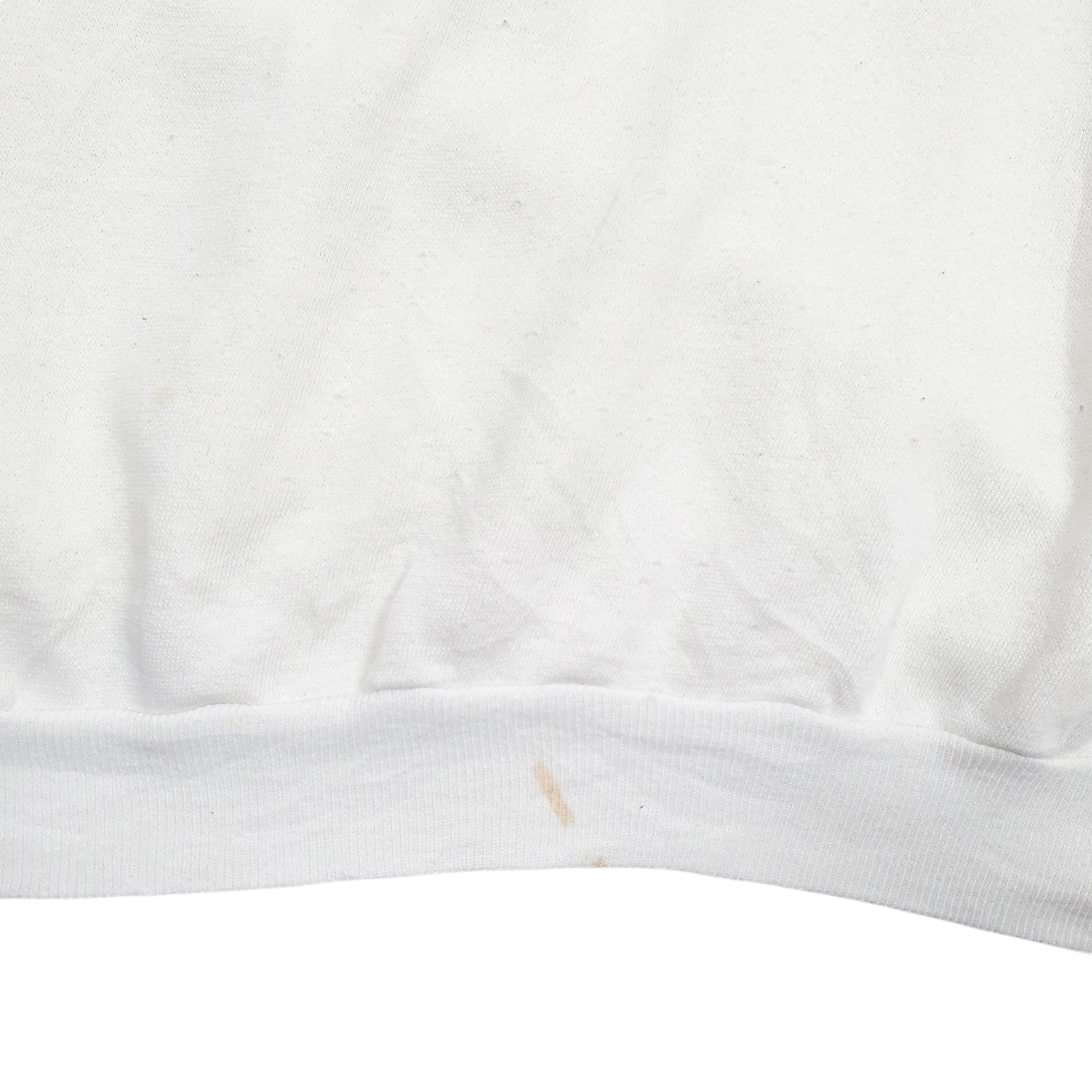 Mens White Unbranded Vintage 1980s Crewneck Jumper