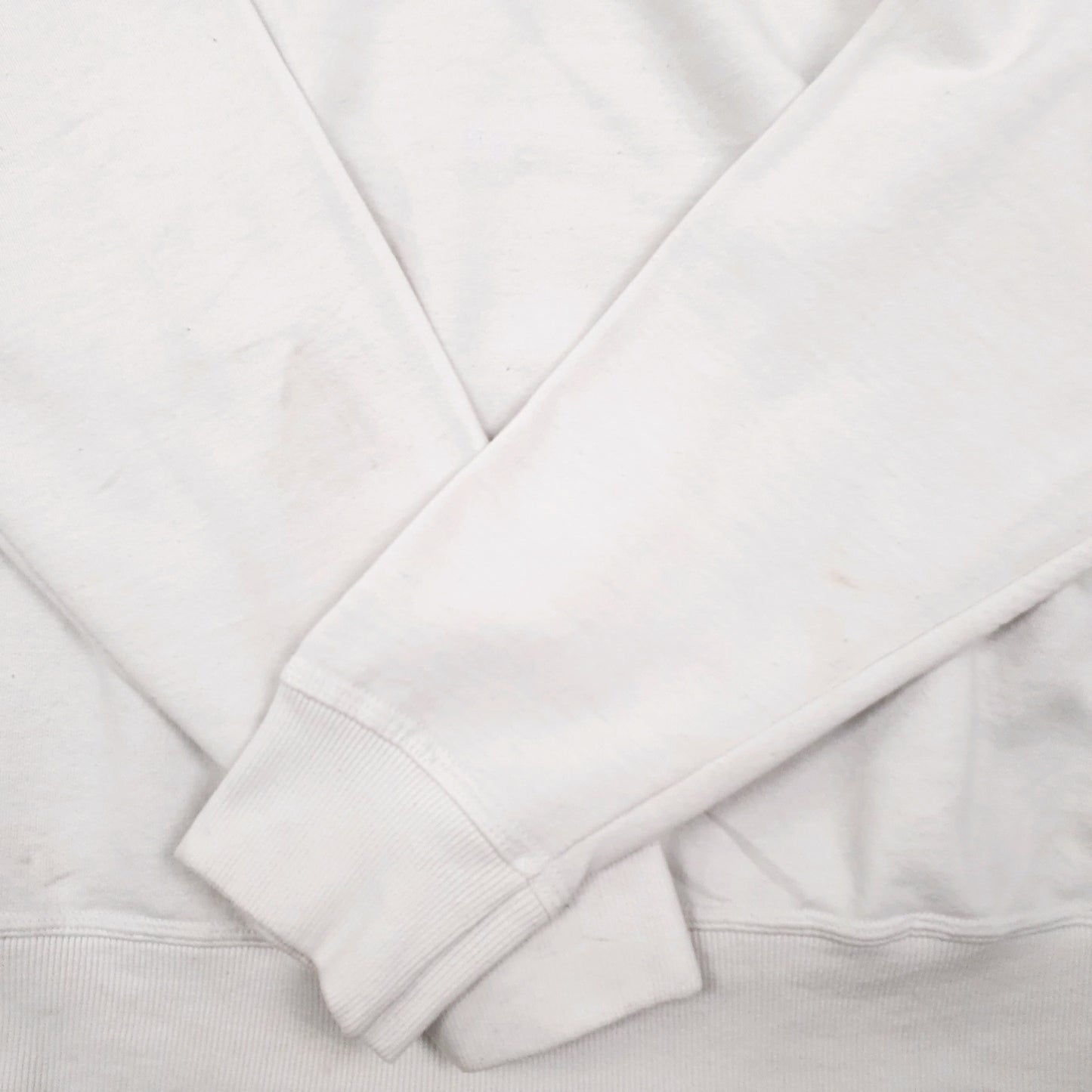 Mens White Champion Spellout Hoodie Jumper