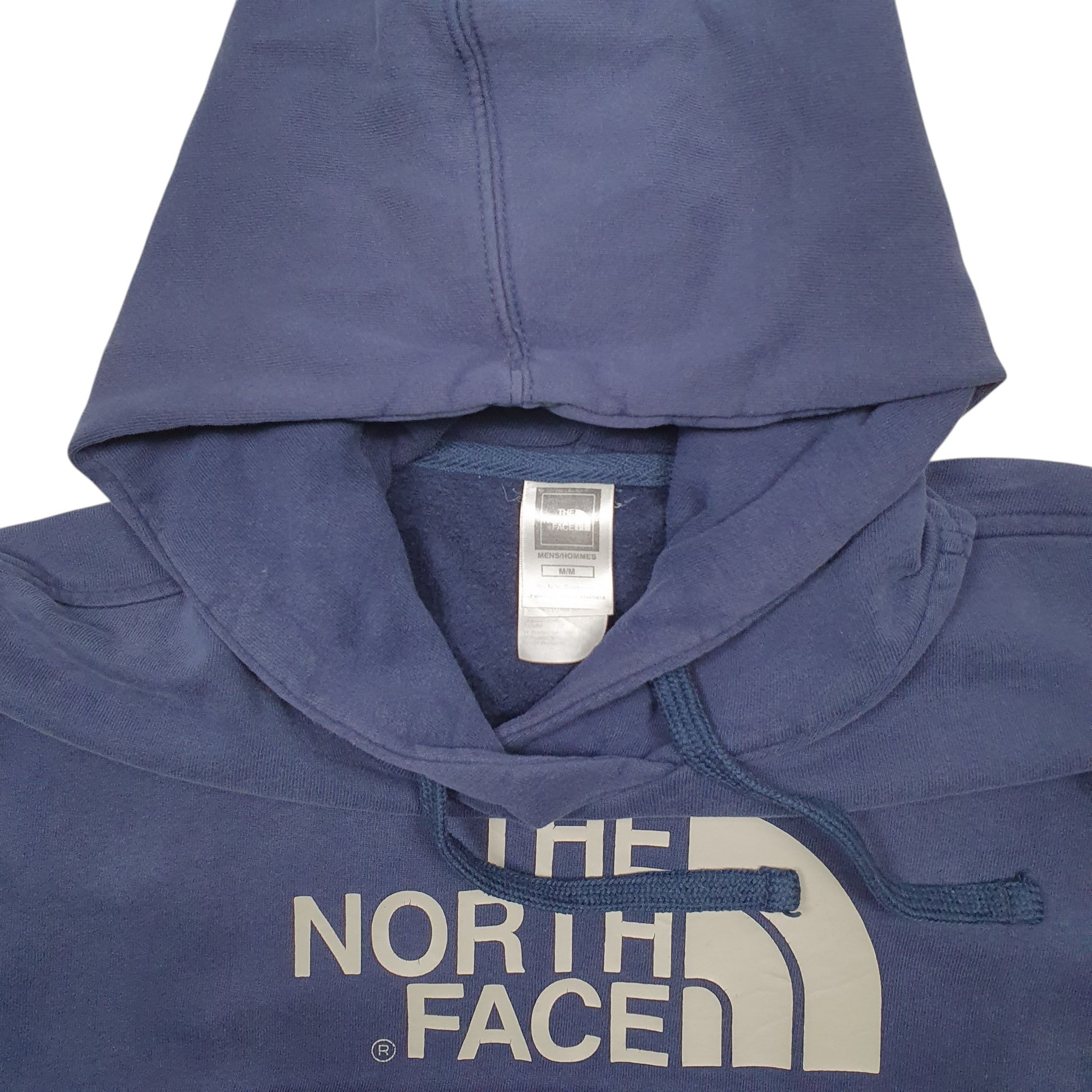 Mens Navy The North Face Spellout Hoodie Jumper
