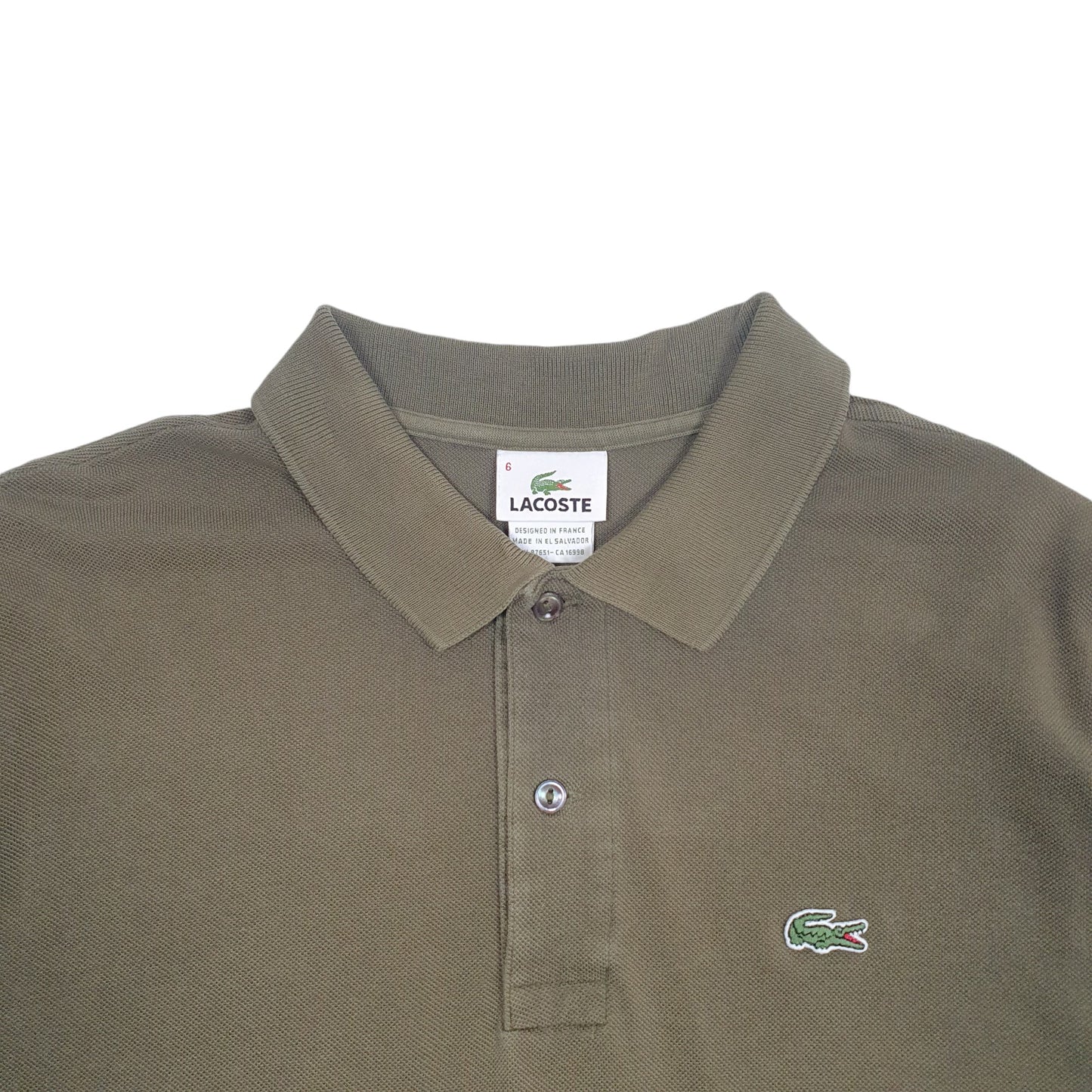 Mens Khaki Lacoste  Short Sleeve Polo Shirt