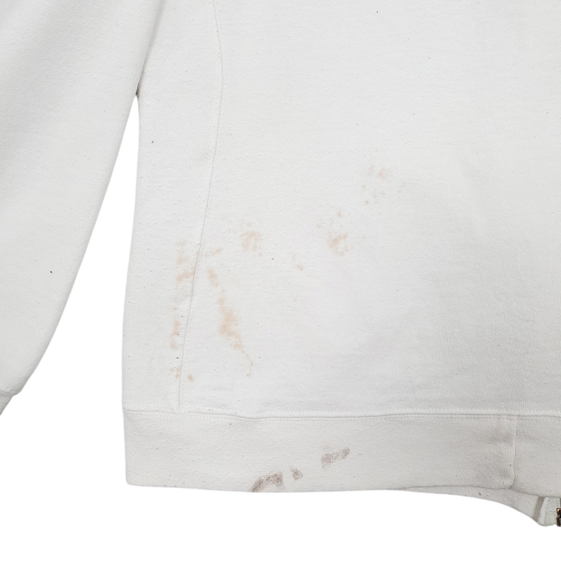 Womens White Champion Hoodie Full Zip Jumper