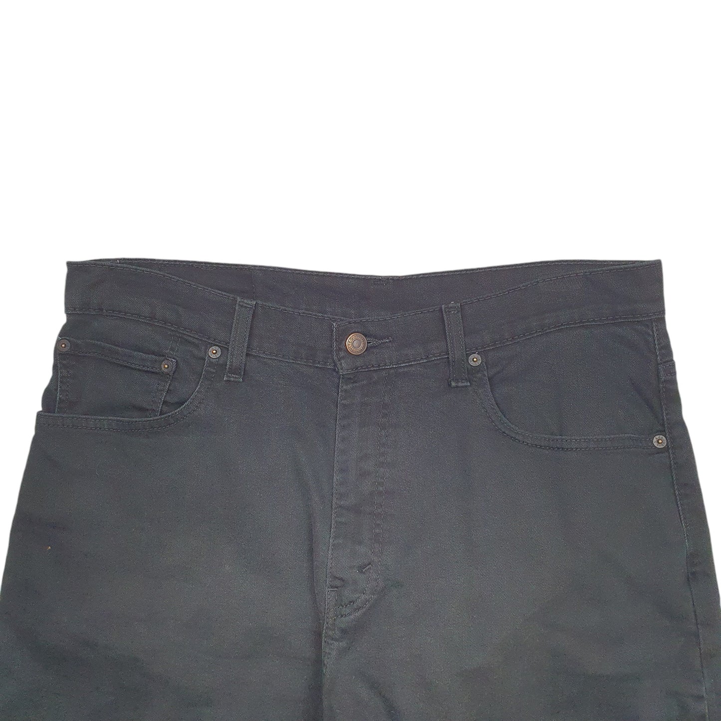 Mens Black Levis Denim Jeans Jorts 569 Denim Shorts