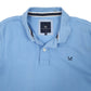 Mens Blue Crew Clothing Company  Short Sleeve Polo Shirt