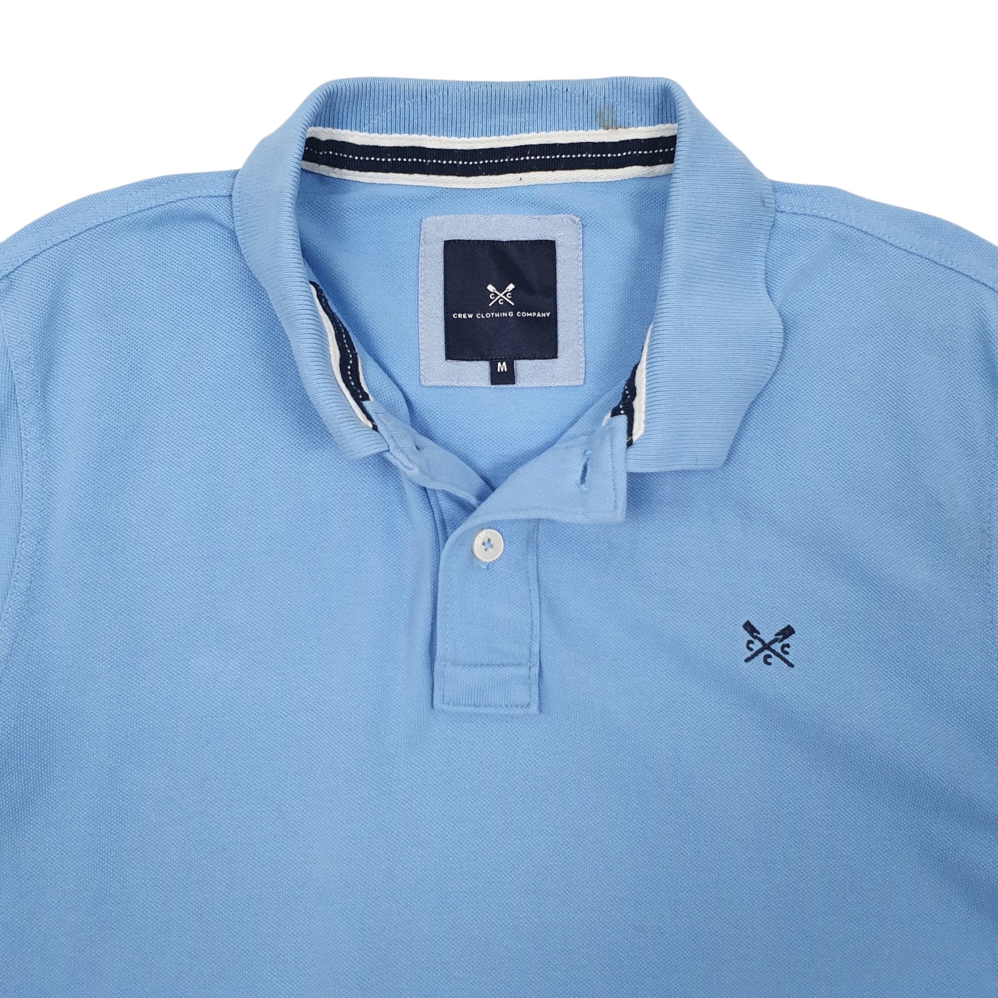Mens Blue Crew Clothing Company  Short Sleeve Polo Shirt