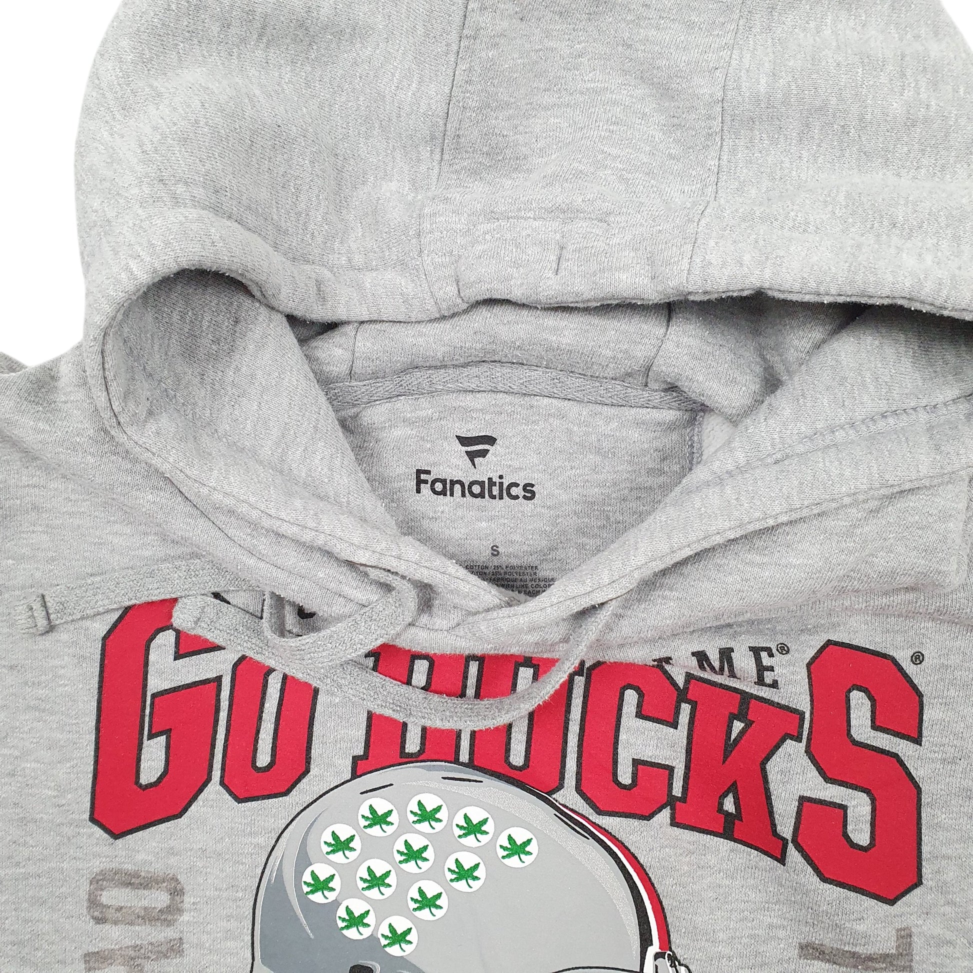 Mens Grey Fanatics NFL Football Rose Bowl Ohio State Hoodie Jumper