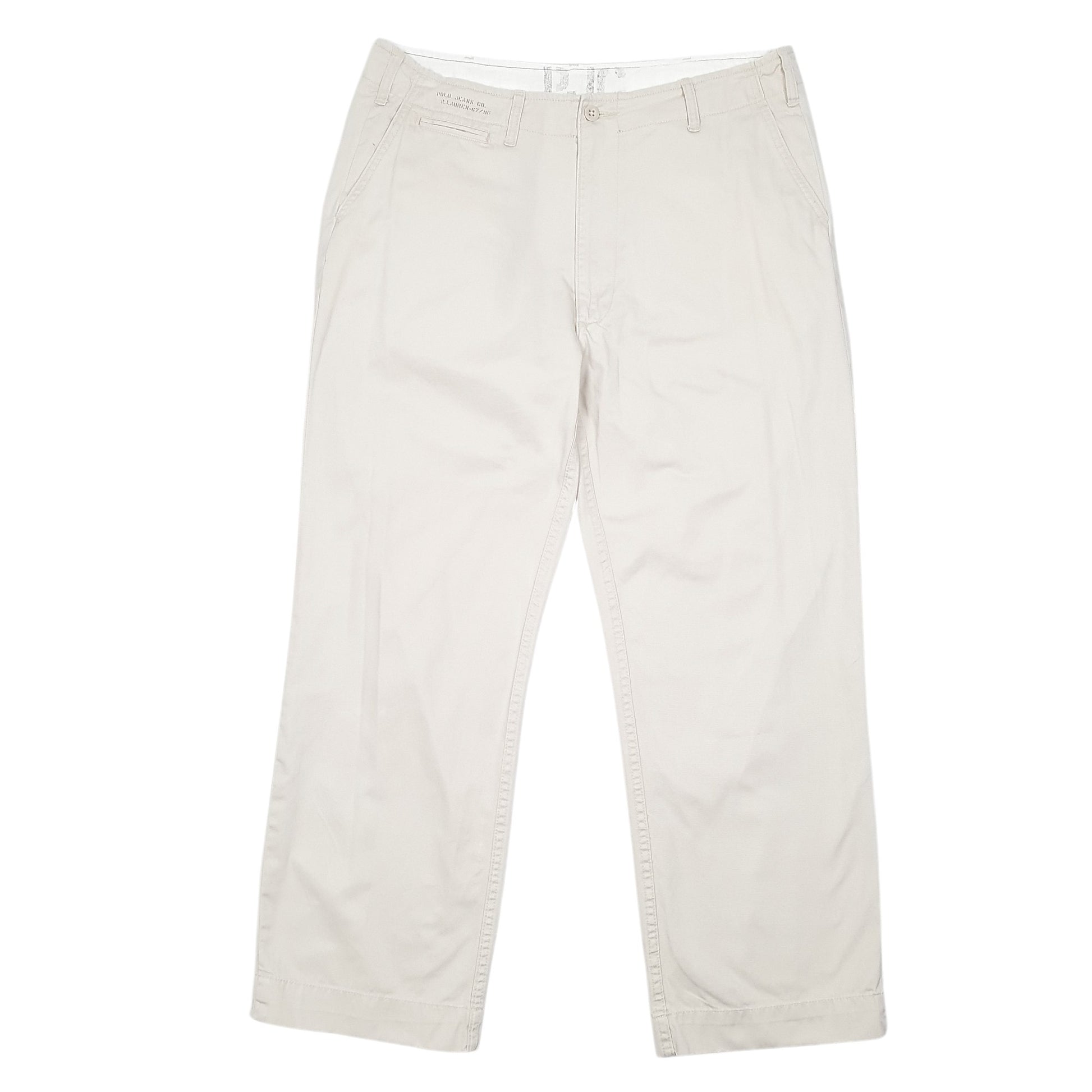 Mens Beige Polo Ralph Lauren Jeans Company Vintage RL67 Chino Trousers