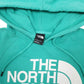 Mens Green The North Face Spellout Hoodie Jumper