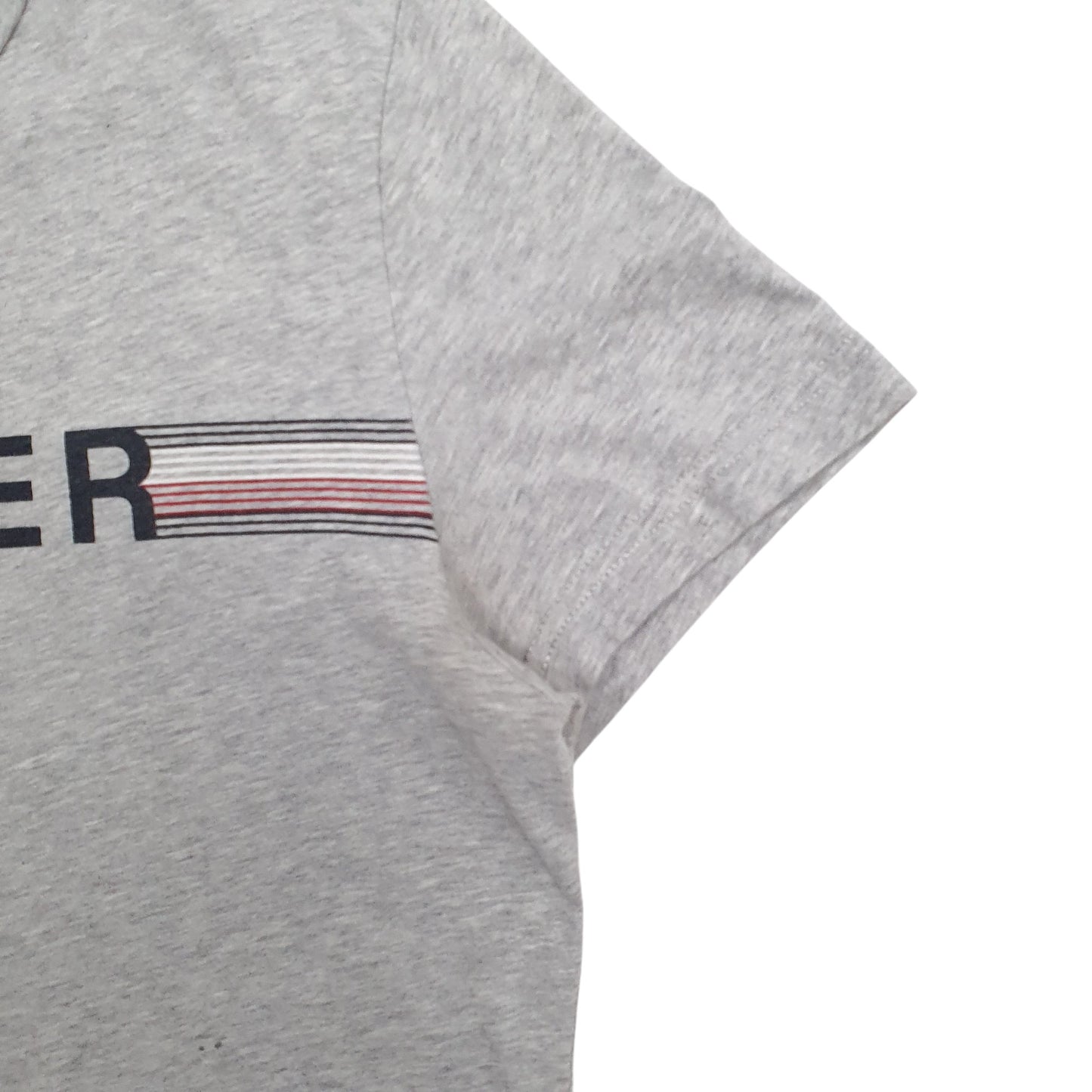 Womens Grey Tommy Hilfiger Spellout Short Sleeve T Shirt