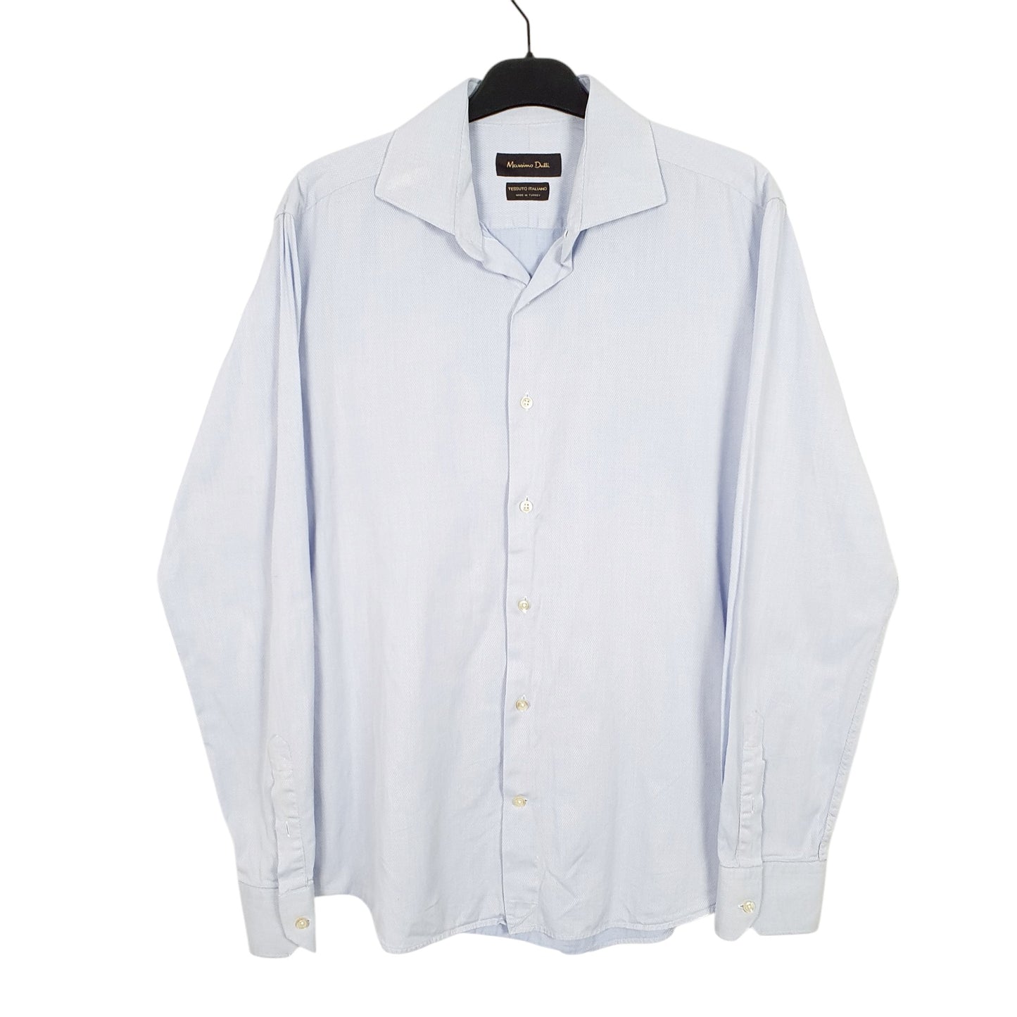 Mens Blue Massimo Dutti  Long Sleeve Shirt