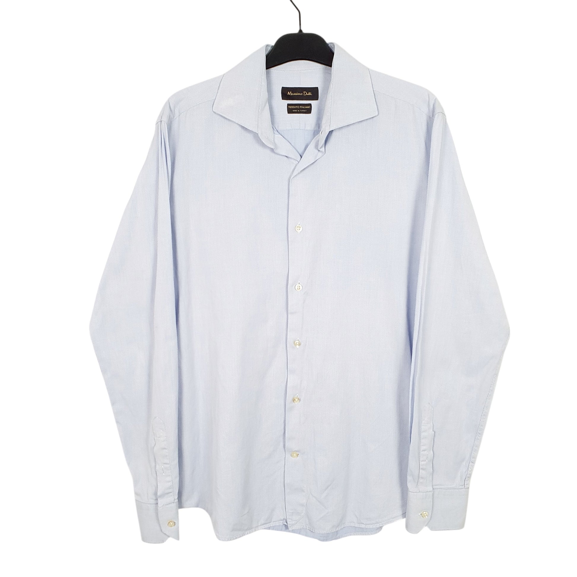 Mens Blue Massimo Dutti  Long Sleeve Shirt